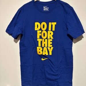 Golden State Warriors Nike DO IT FOR THE BAY T-Shirt NBA Mens Blue Small